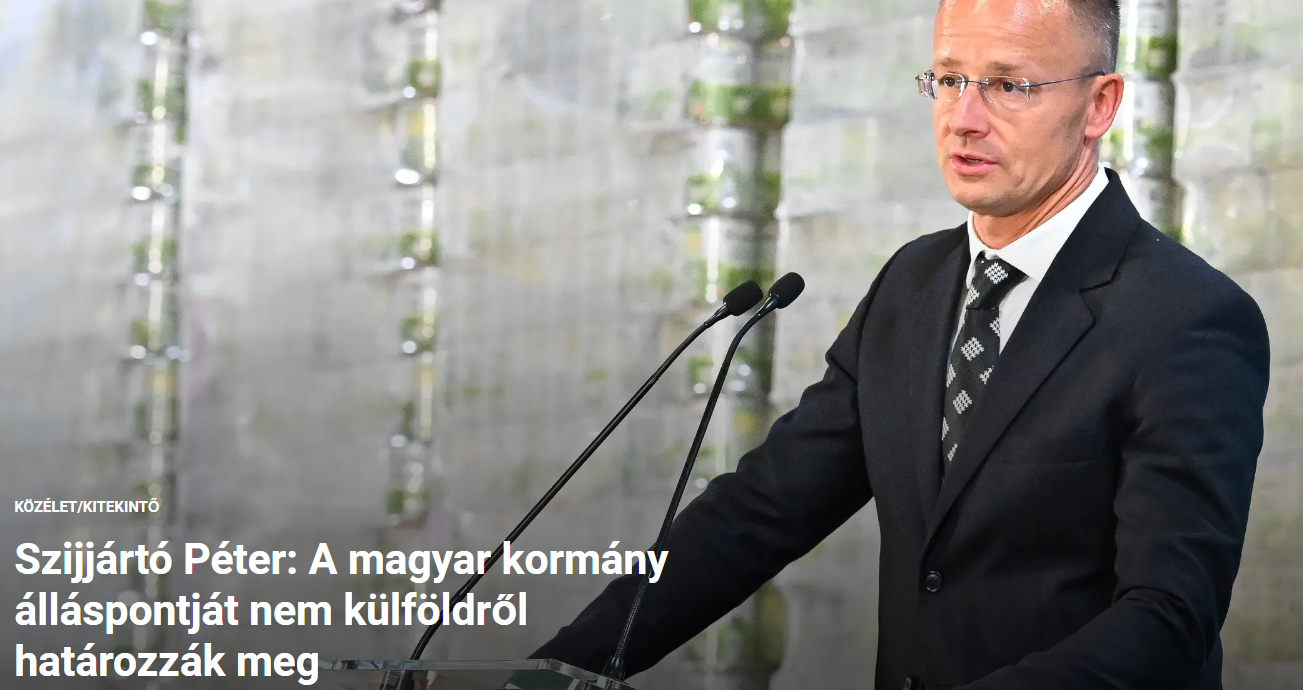Ungari välisminister: meie seisukohta ei määrata välismaalt!