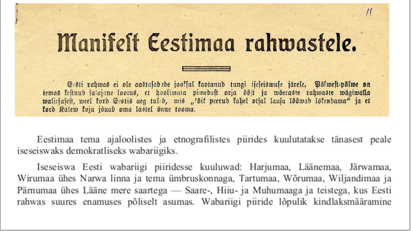„Heade mõtete kastis“ on… Eesti iseseisvusmanifest kui vastmürk eestluse lõhestajatele! (35. saade)